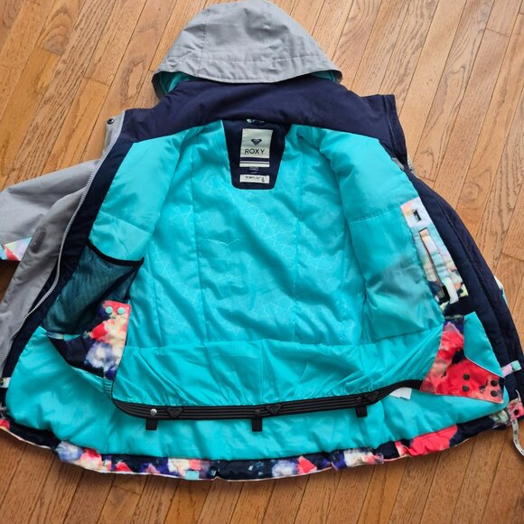 ROXY Jetty Block JK Snowboard Jacket Coat Medium - Picture 9 of 16